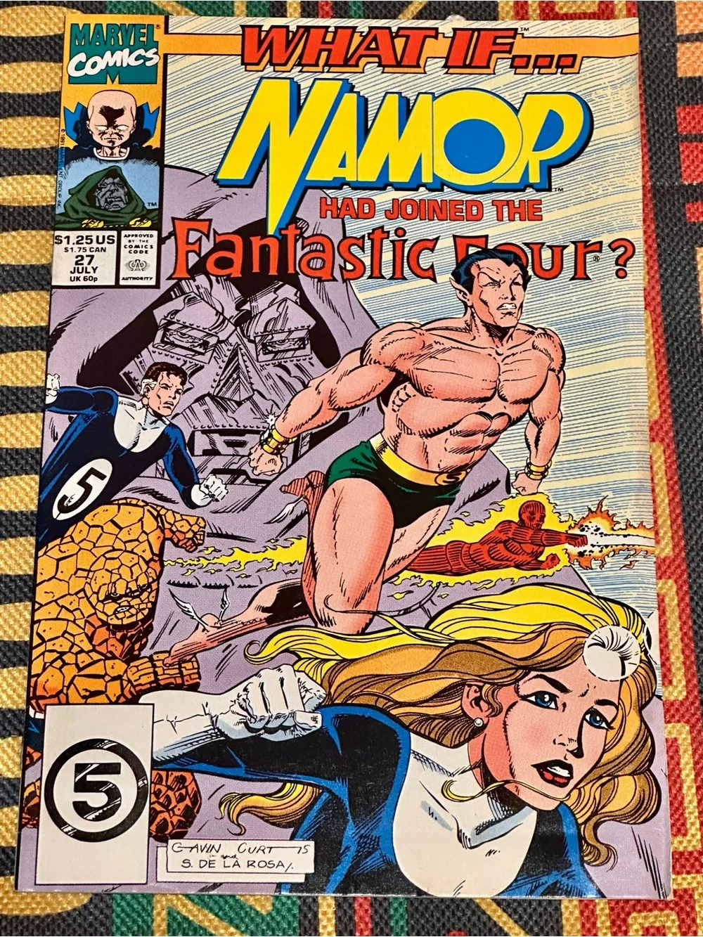 🔥 Vintage 1991 Marvel WHAT IF? #27 Namor Joins Fantastic Four NM!